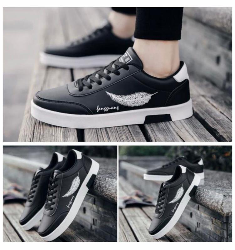 GALUIN Men's Black Casual Ankle Sneakers -EU 40-46