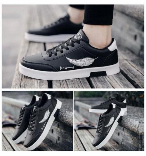 GALUIN Men's Black Casual Ankle Sneakers -EU 40-46